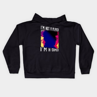 Im not a player im a gamer, Kids Hoodie